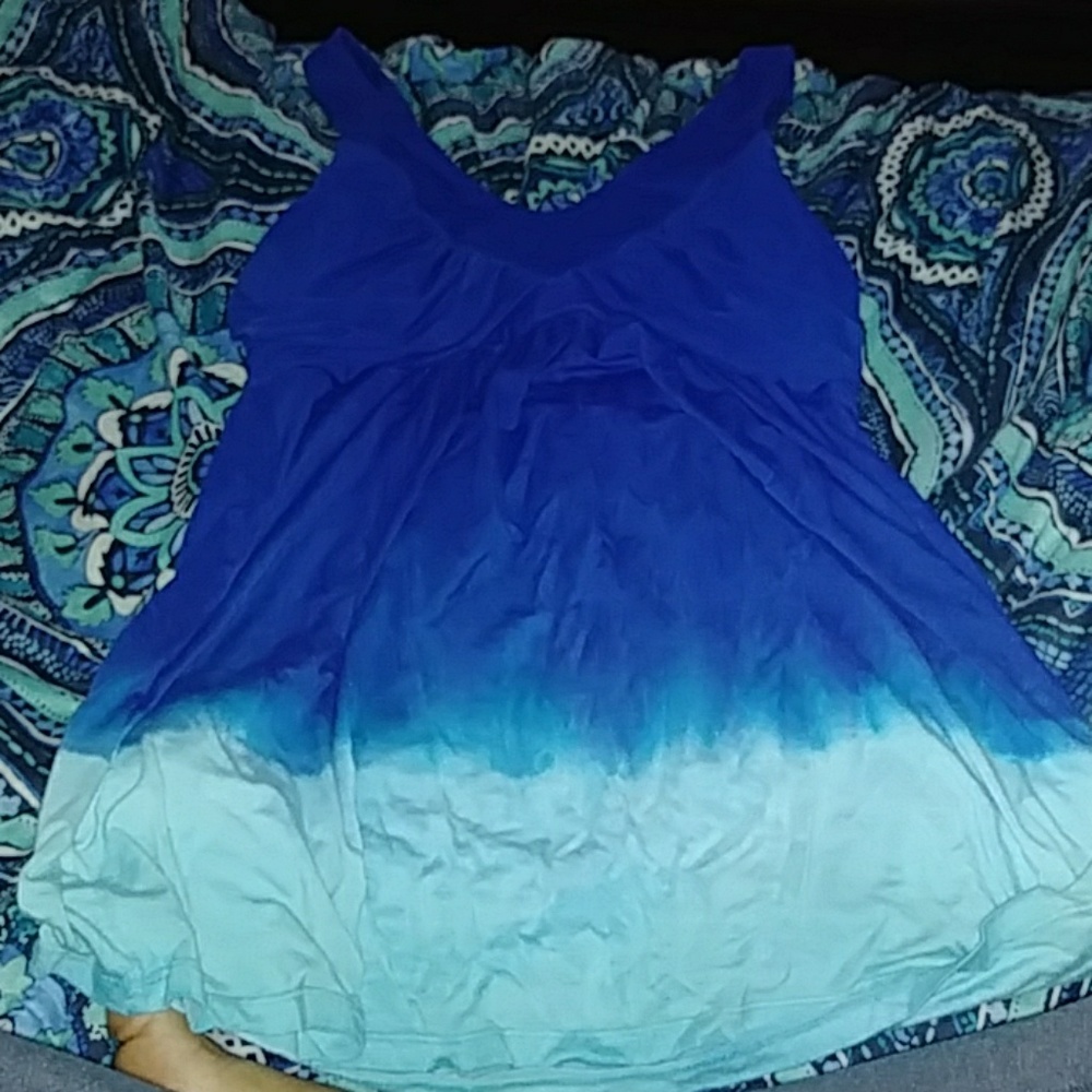 Boston Proper Tie Dyed Tank/Top Medium